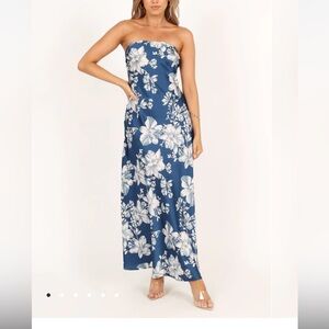 Strapless Petal and Pup dress